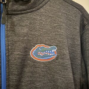 Florida Gators Grey Heather Full-Zip Jacket with Embroidered Gator Logo